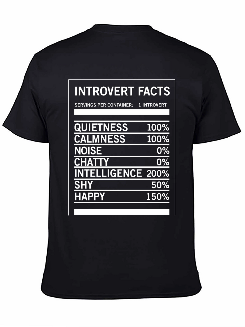 Introvert Facts Graphic Novelty T-Shirt