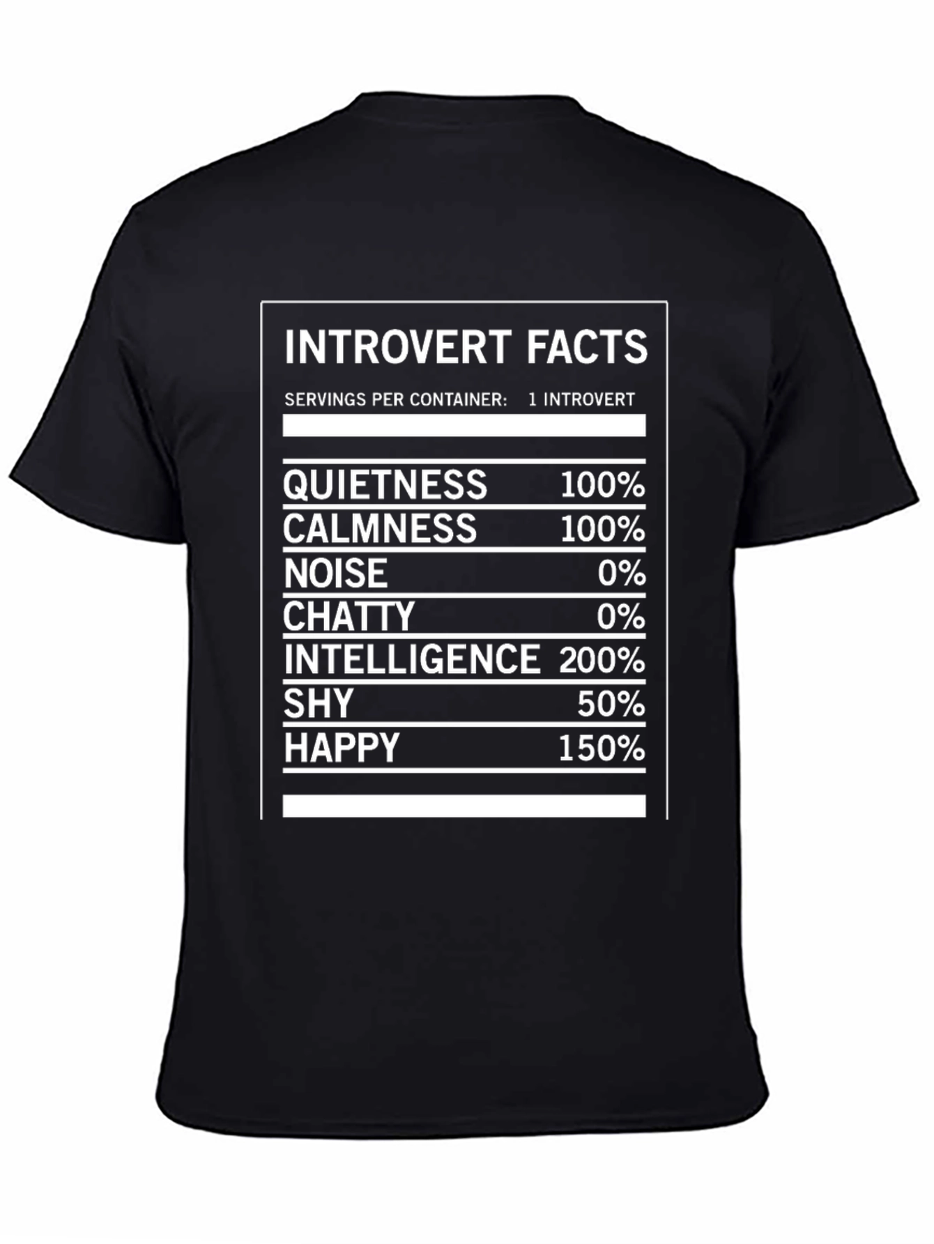 Introvert Facts Graphic Novelty T-Shirt