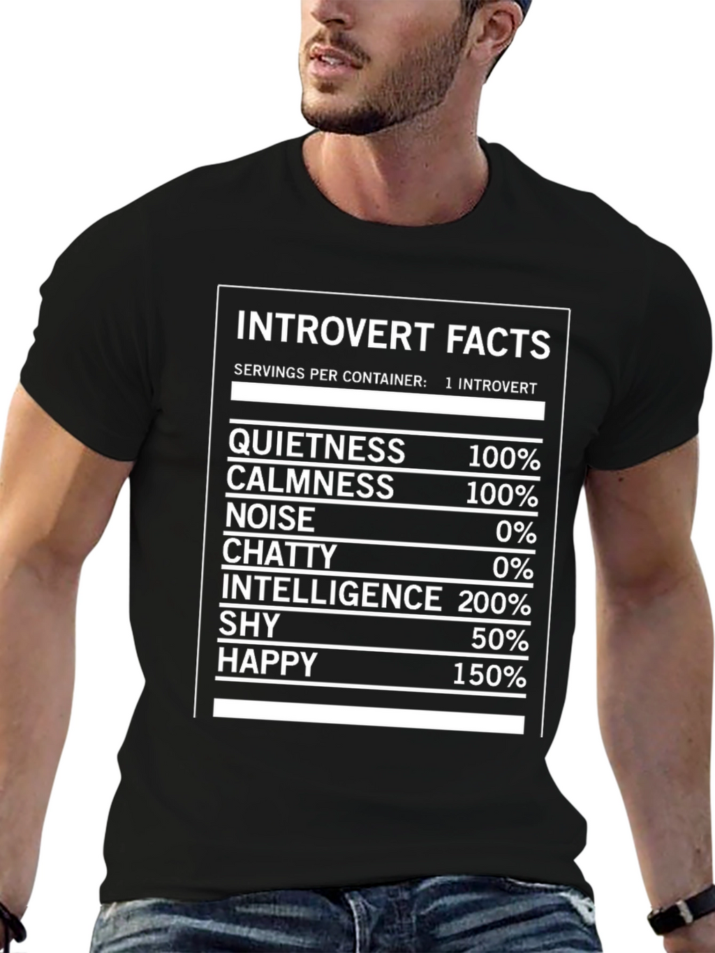 Introvert Facts Graphic Novelty T-Shirt