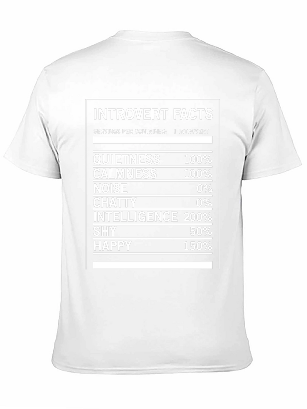 Introvert Facts Graphic Novelty T-Shirt