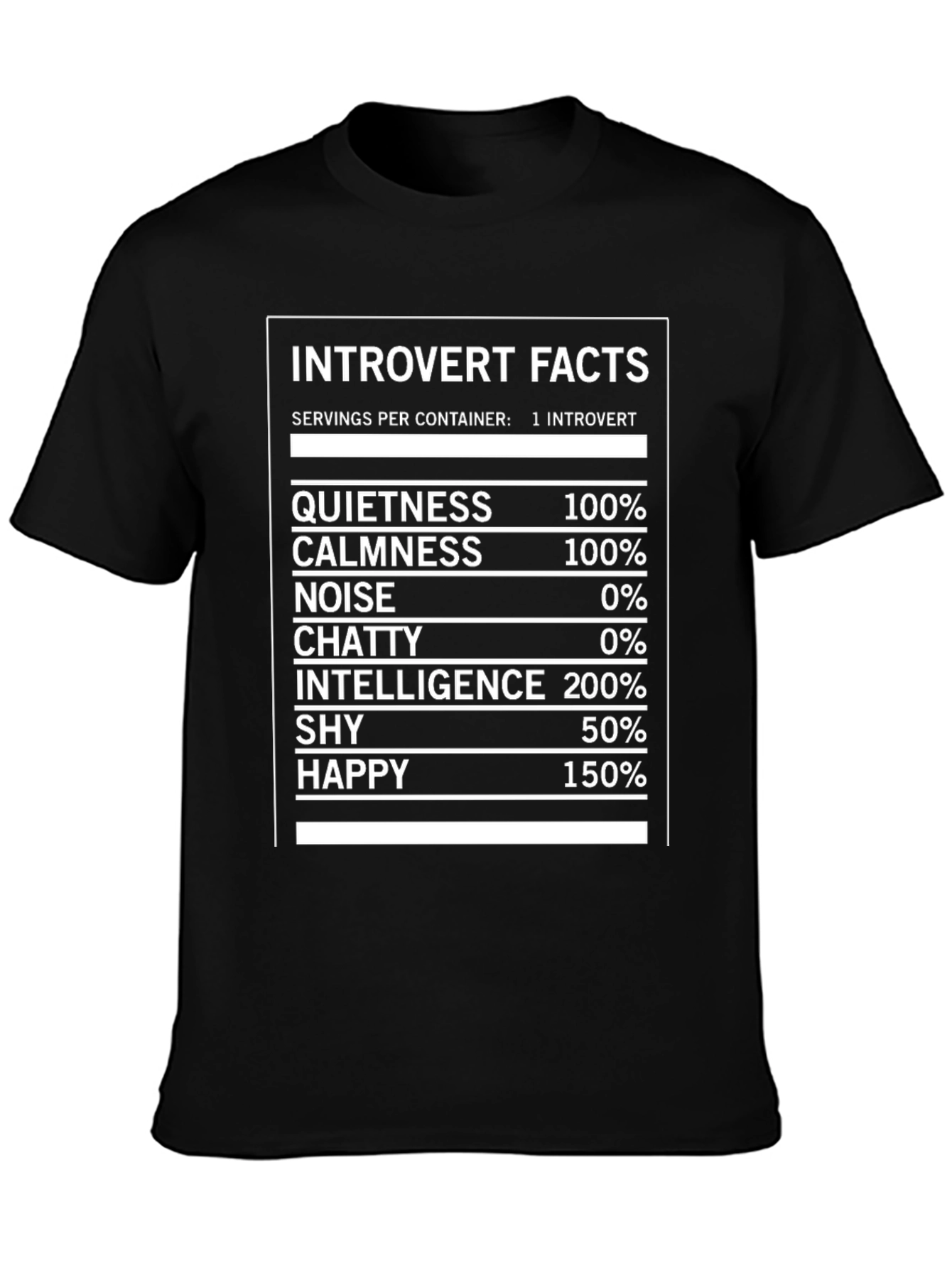 Introvert Facts Graphic Novelty T-Shirt