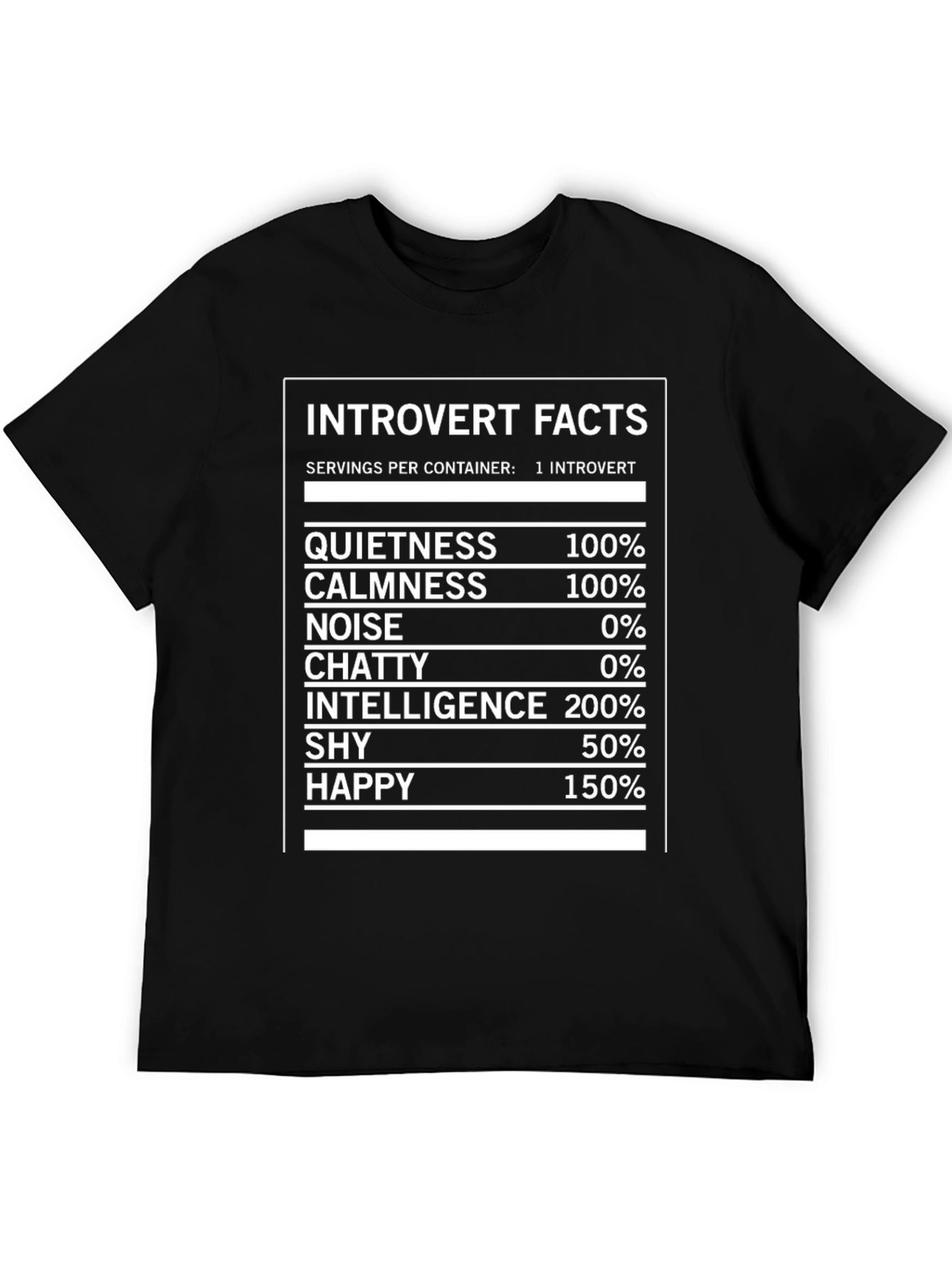 Introvert Facts Graphic Novelty T-Shirt