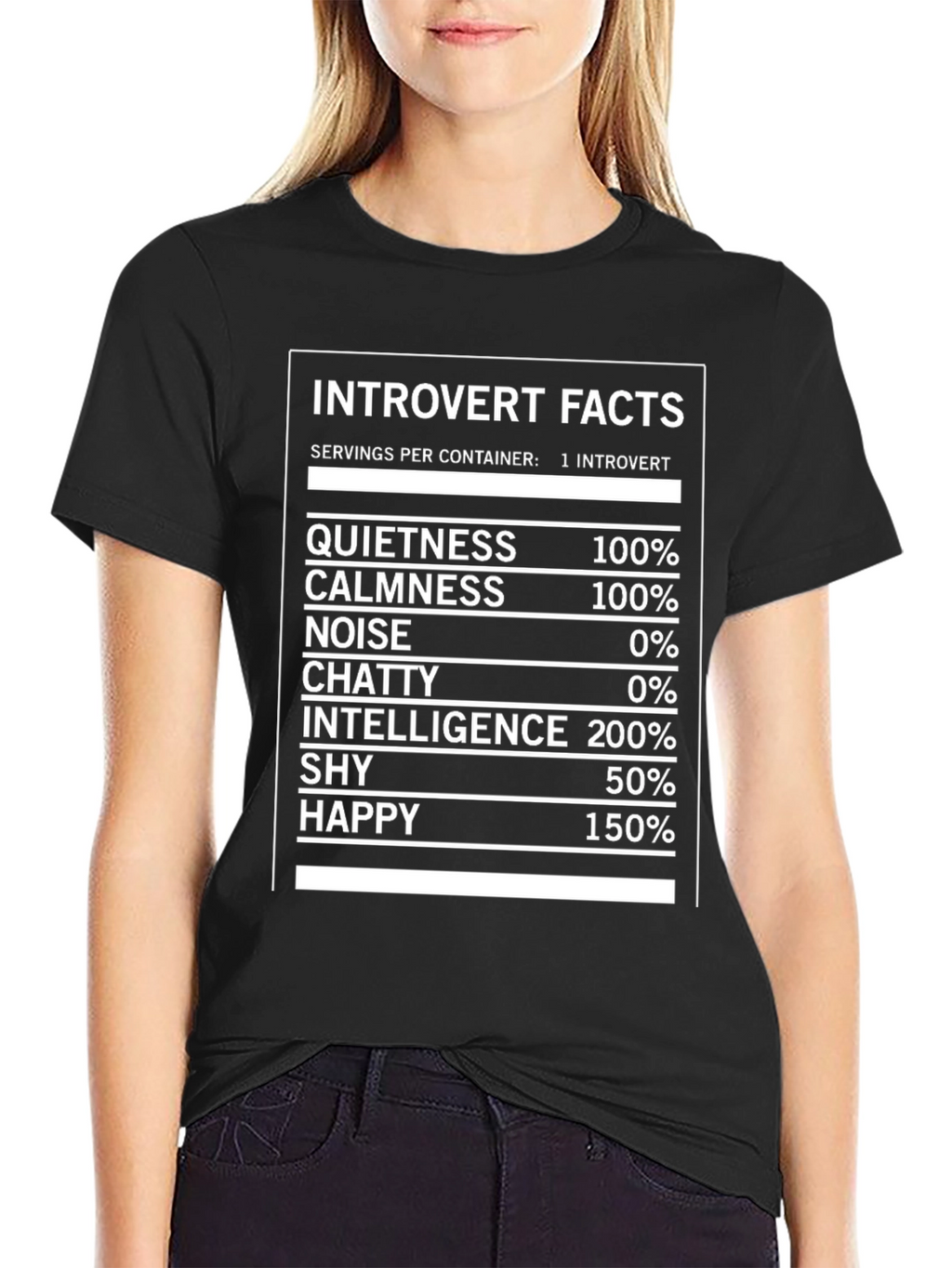 Introvert Facts Graphic Novelty T-Shirt