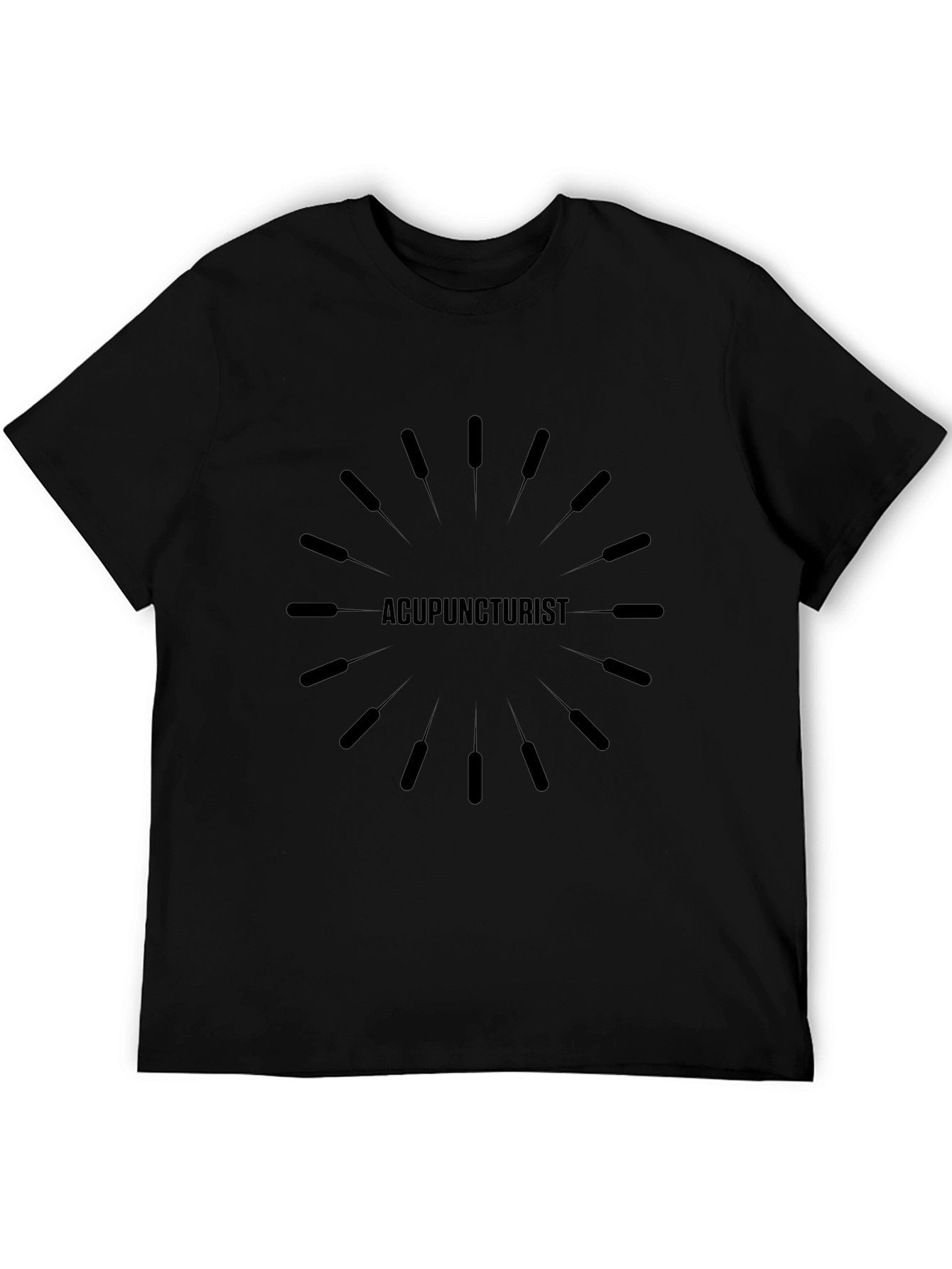 Acupuncturist Graphic T-Shirt - Unisex Black Tee