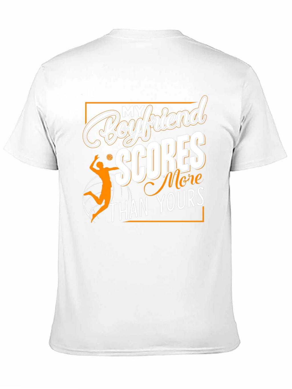 Boyfriend Scores Volleyball Graphic T-Shirt