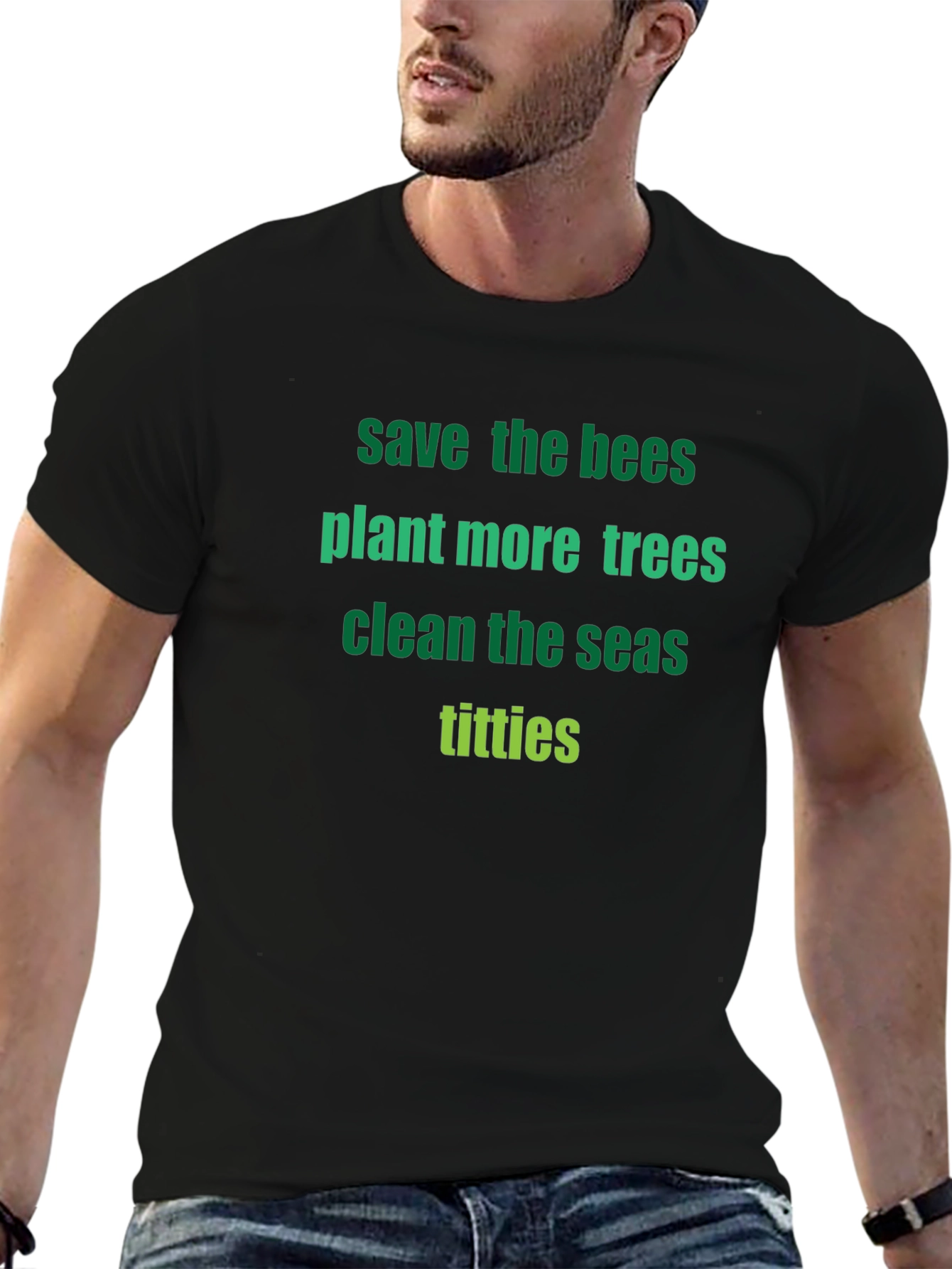 Save the Bees Graphic Print T-Shirt