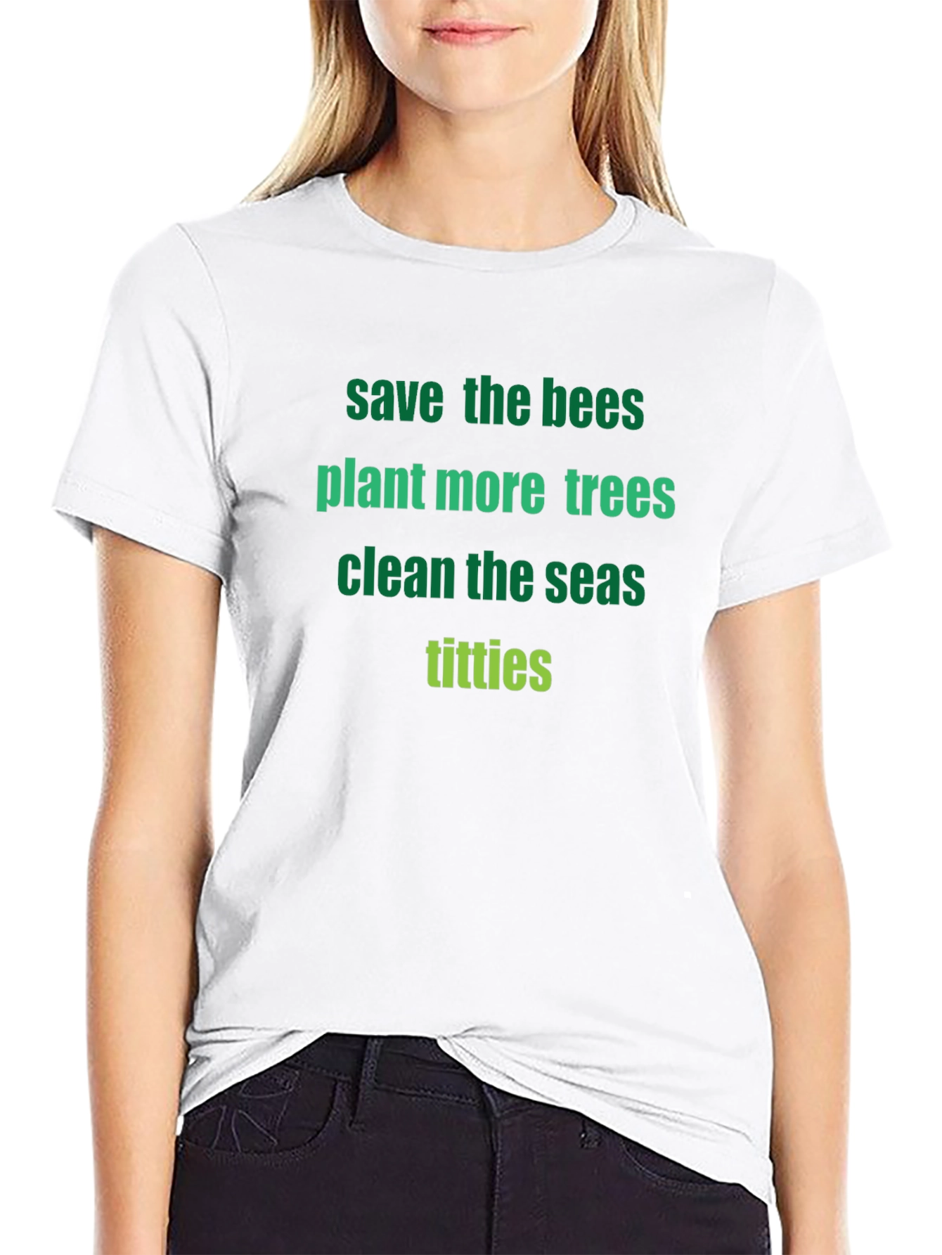Save the Bees Graphic Print T-Shirt