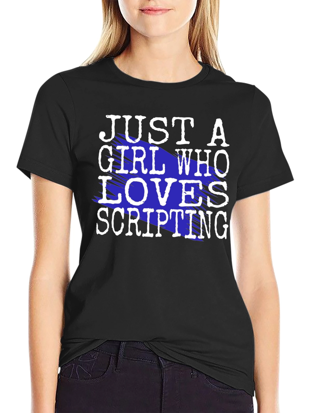 Just A Girl Who Loves Scripting T-Shirt