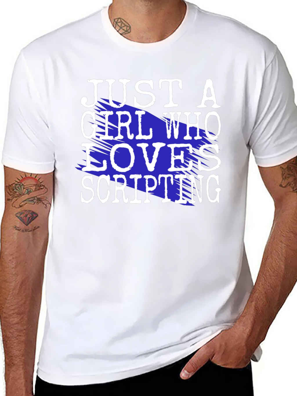 Just A Girl Who Loves Scripting T-Shirt