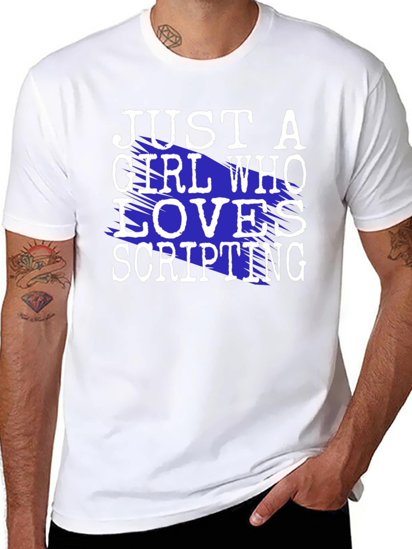Just A Girl Who Loves Scripting T-Shirt