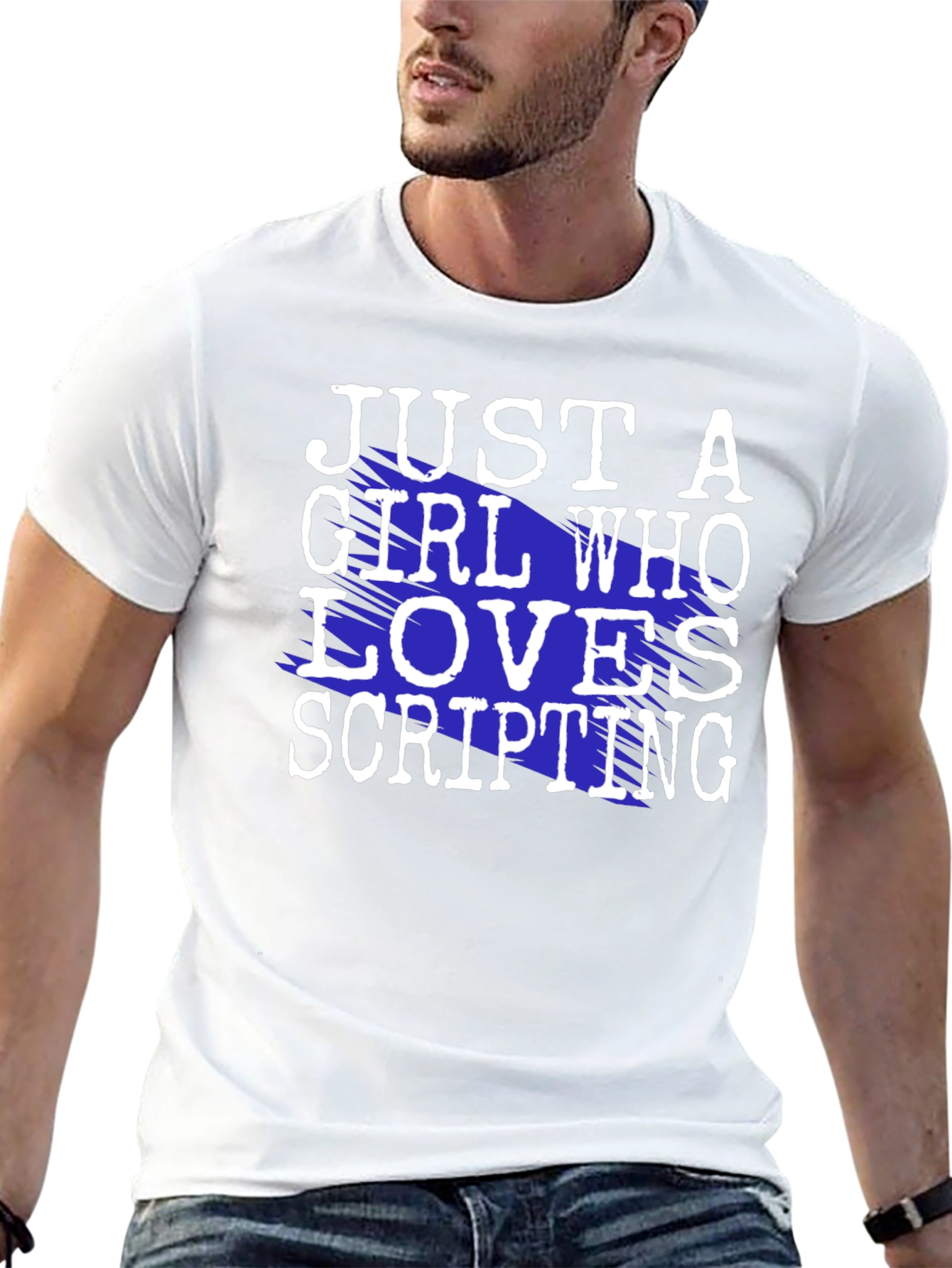 Just A Girl Who Loves Scripting T-Shirt