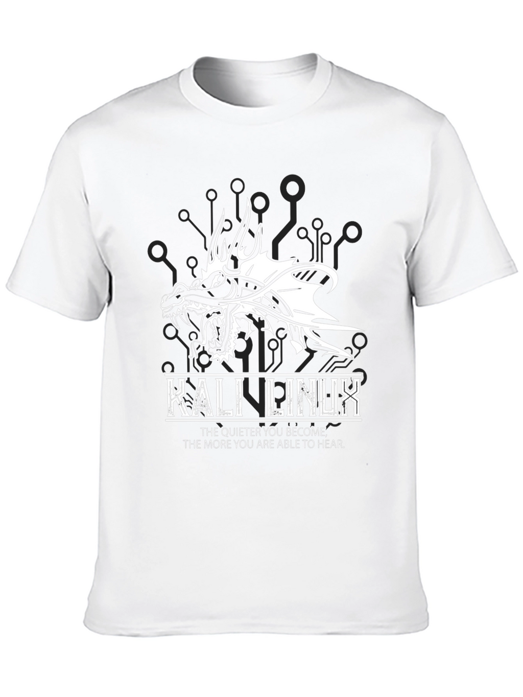 Kali Linux Dragon Graphic Black T-Shirt