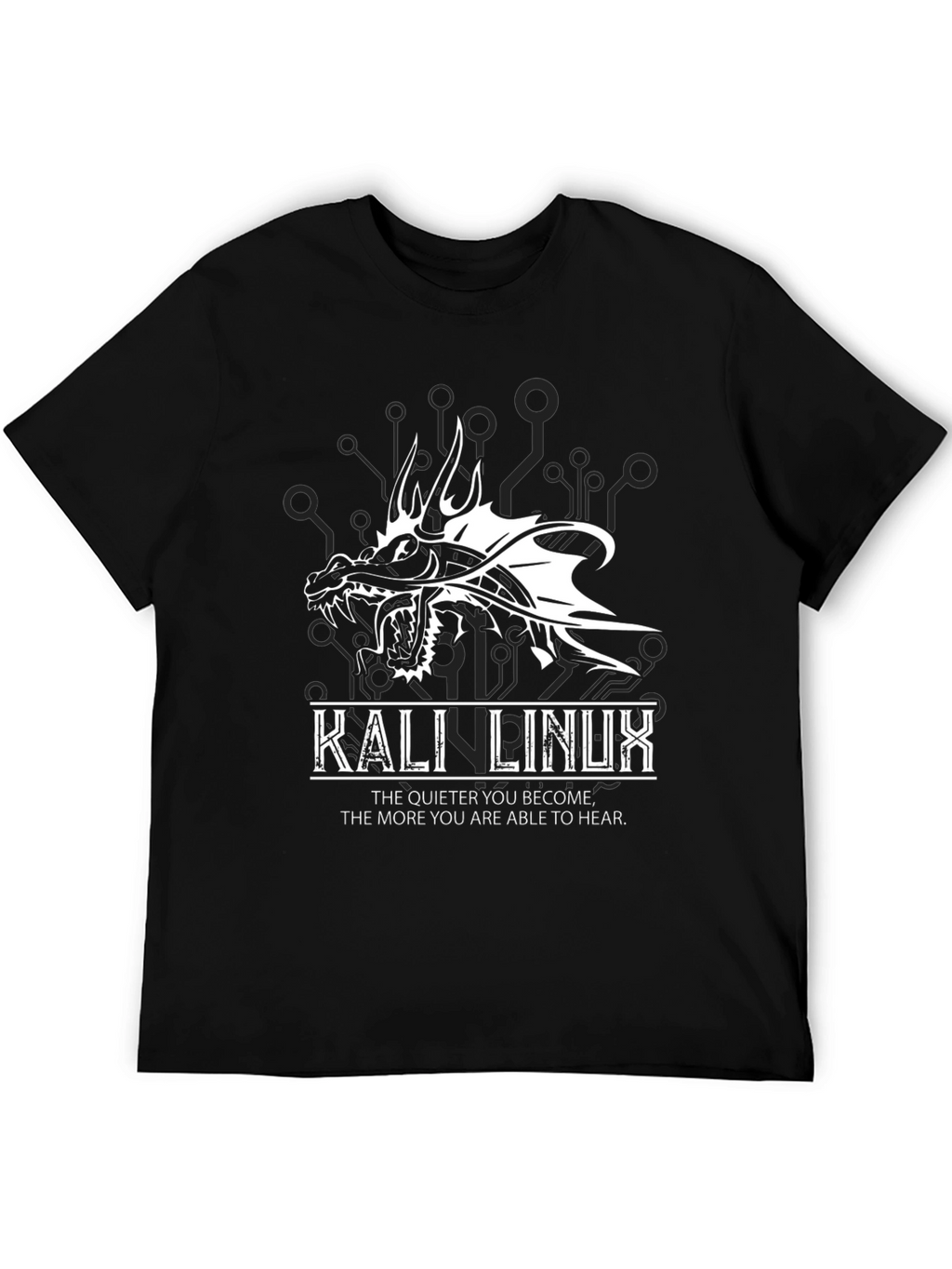 Kali Linux Dragon Graphic Black T-Shirt