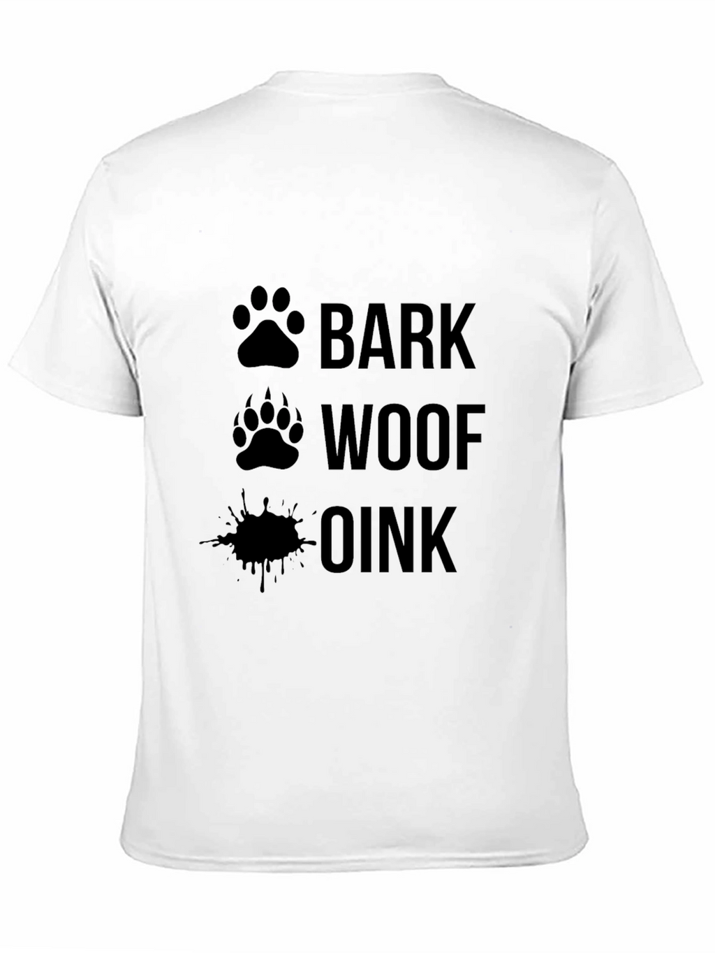 Bark Woof Oink T-Shirt Funny Animal Sounds Tee