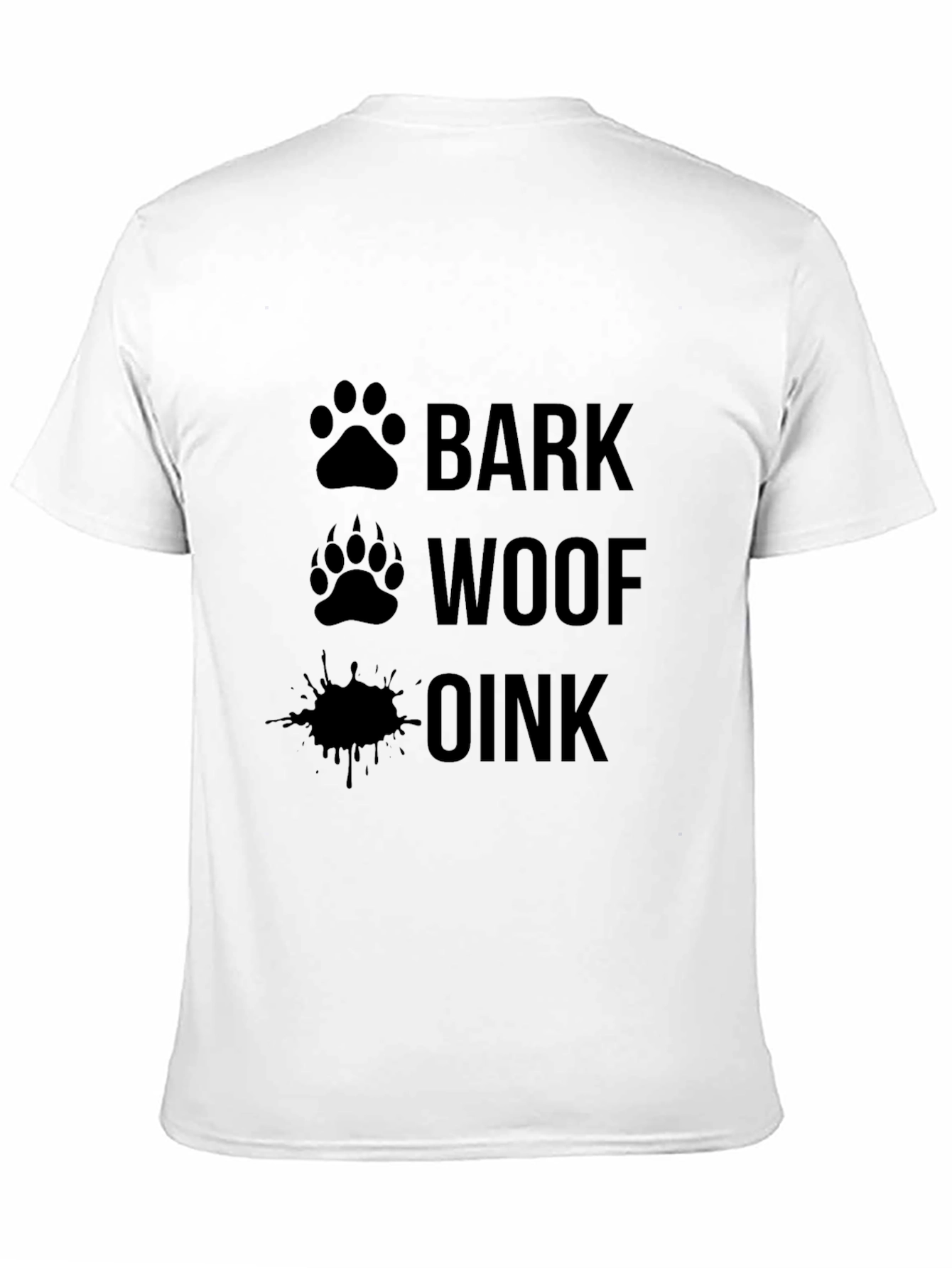 Bark Woof Oink T-Shirt Funny Animal Sounds Tee