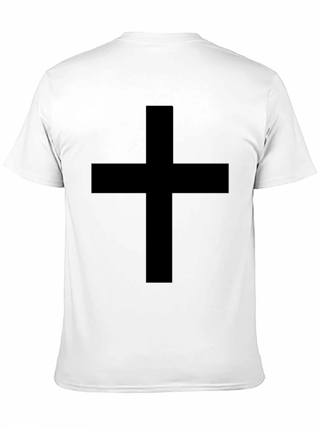 Black Cross Graphic Tee - Classic Style
