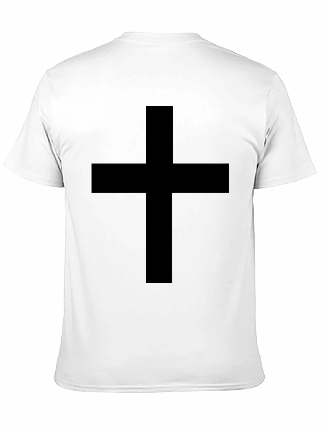 Black Cross Graphic Tee - Classic Style