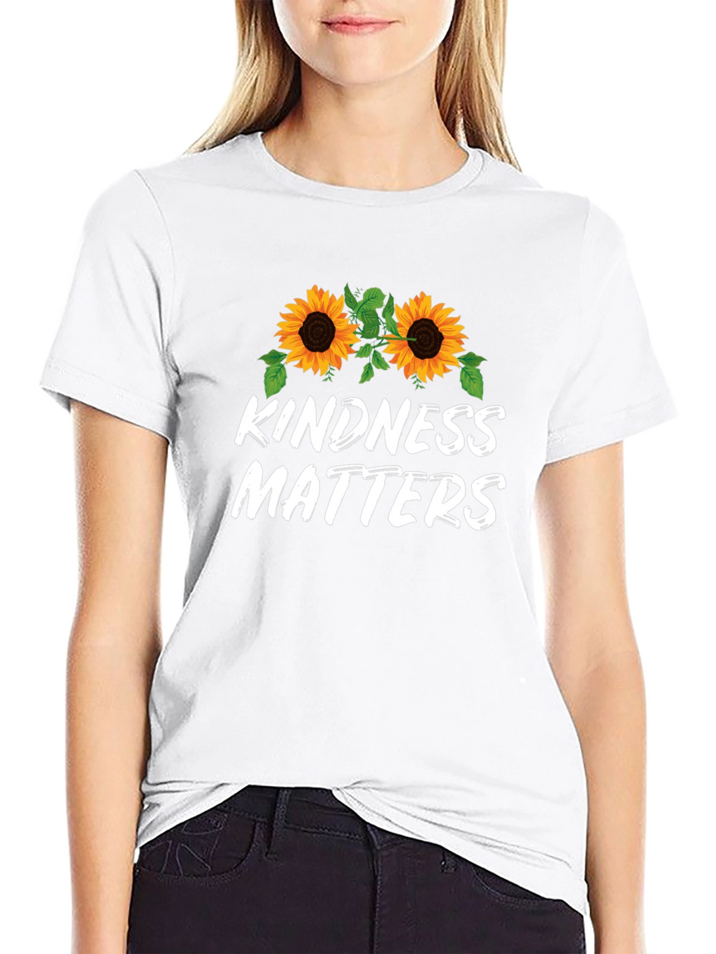 Kindness Matters Sunflower Graphic Tee