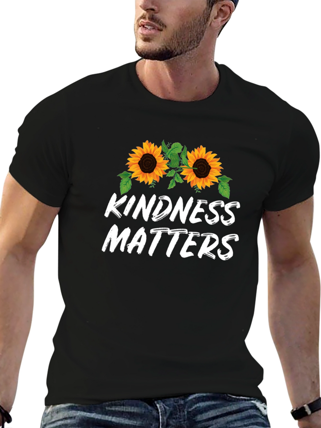 Kindness Matters Sunflower Graphic Tee