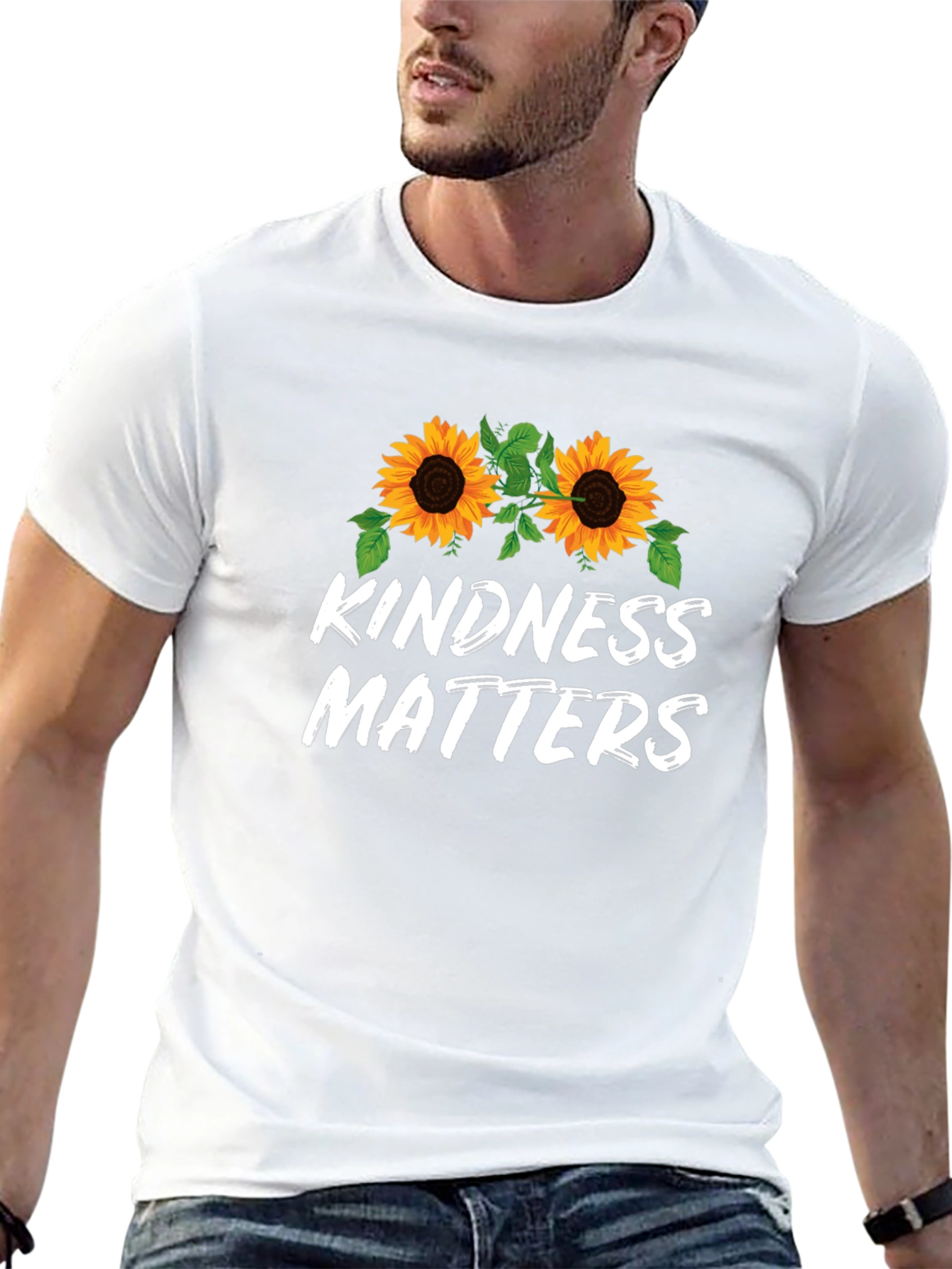 Kindness Matters Sunflower Graphic Tee