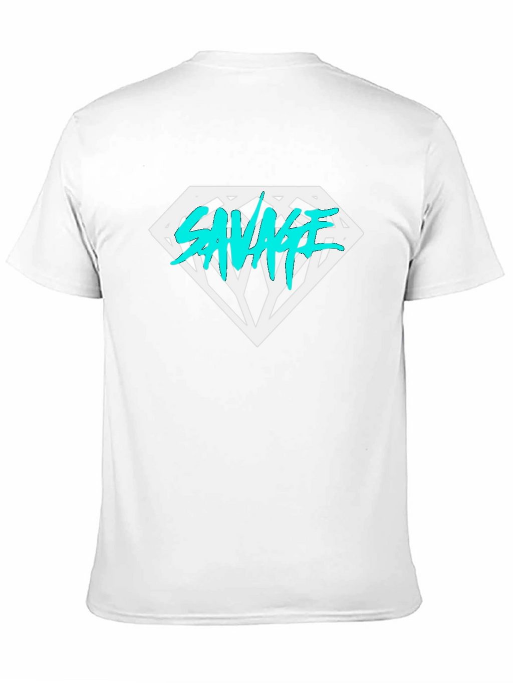 Savage Diamond Graphic Tee - Black Cotton T-Shirt