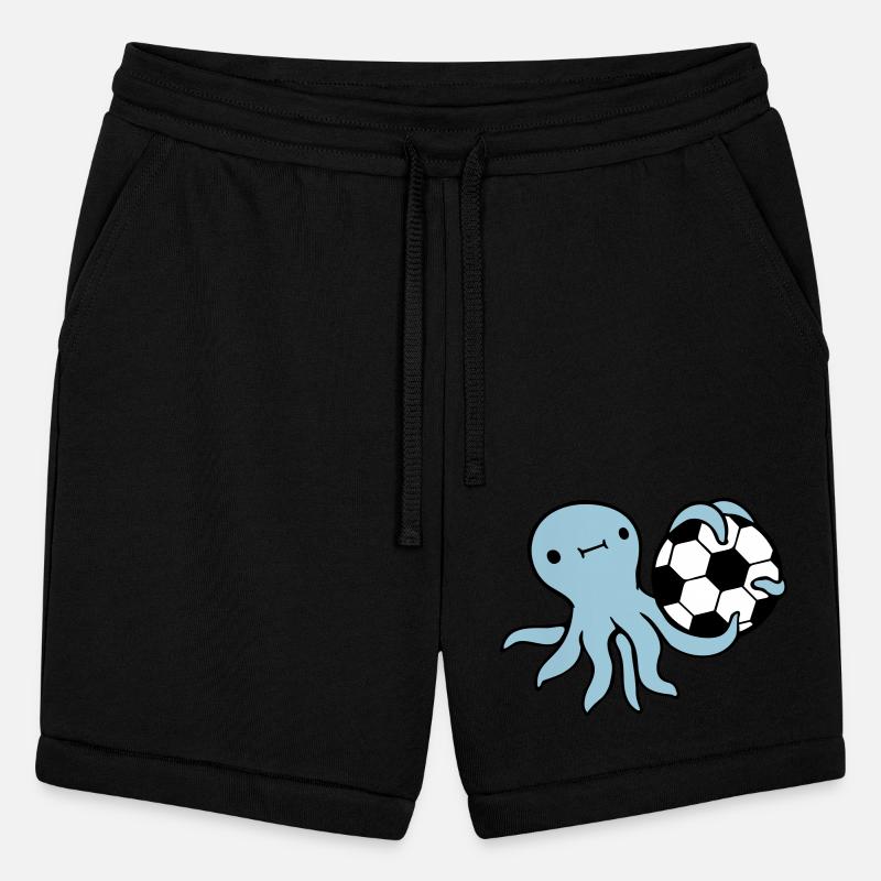 Octopus playing soccer ball holding goalkeeper fun