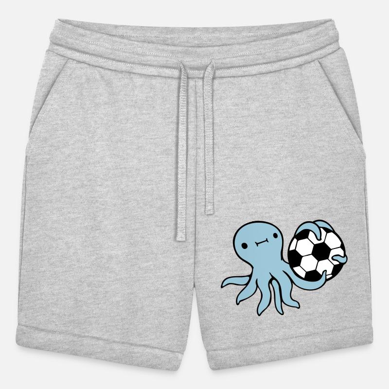 Octopus playing soccer ball holding goalkeeper fun
