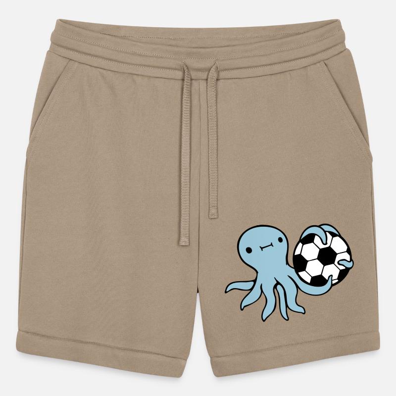 Octopus playing soccer ball holding goalkeeper fun