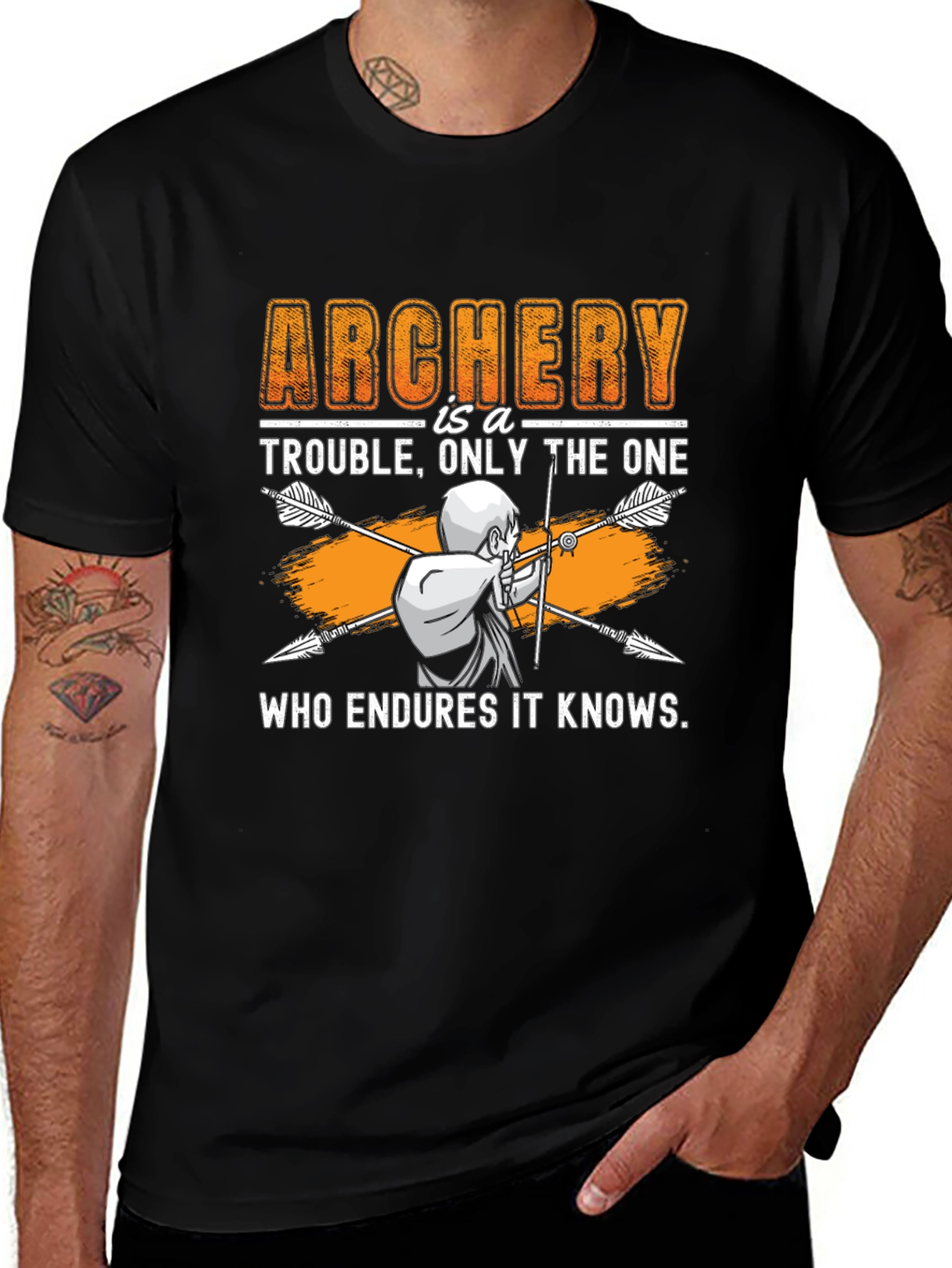 Archery Trouble T-Shirt - Endure and Know!