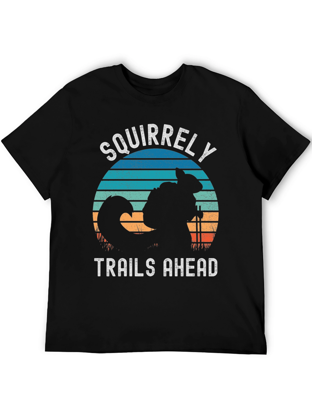 Squirrelly Trails Ahead Graphic Tee - Hiking Adventure Shirt