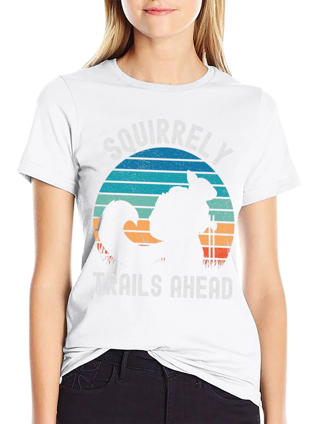 Squirrelly Trails Ahead Graphic Tee - Hiking Adventure Shirt