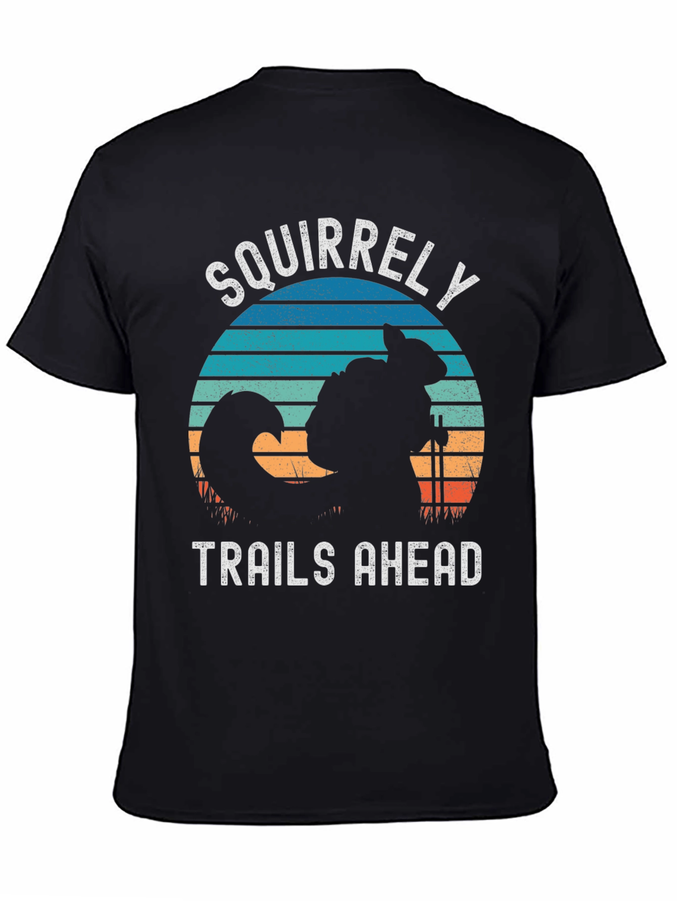 Squirrelly Trails Ahead Graphic Tee - Hiking Adventure Shirt