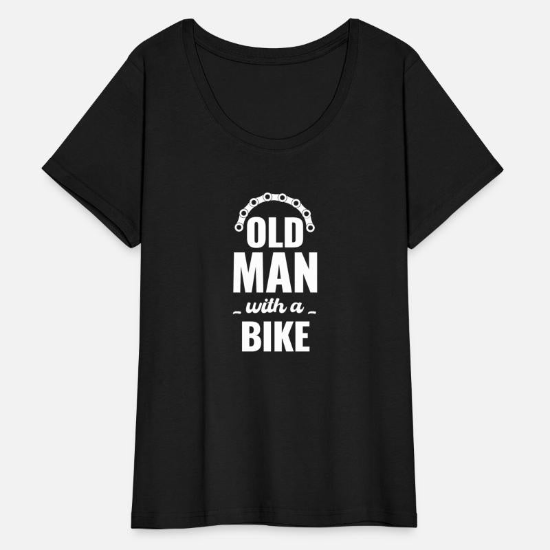 Old Man With A Bike Cycling Grandpa Cycopath