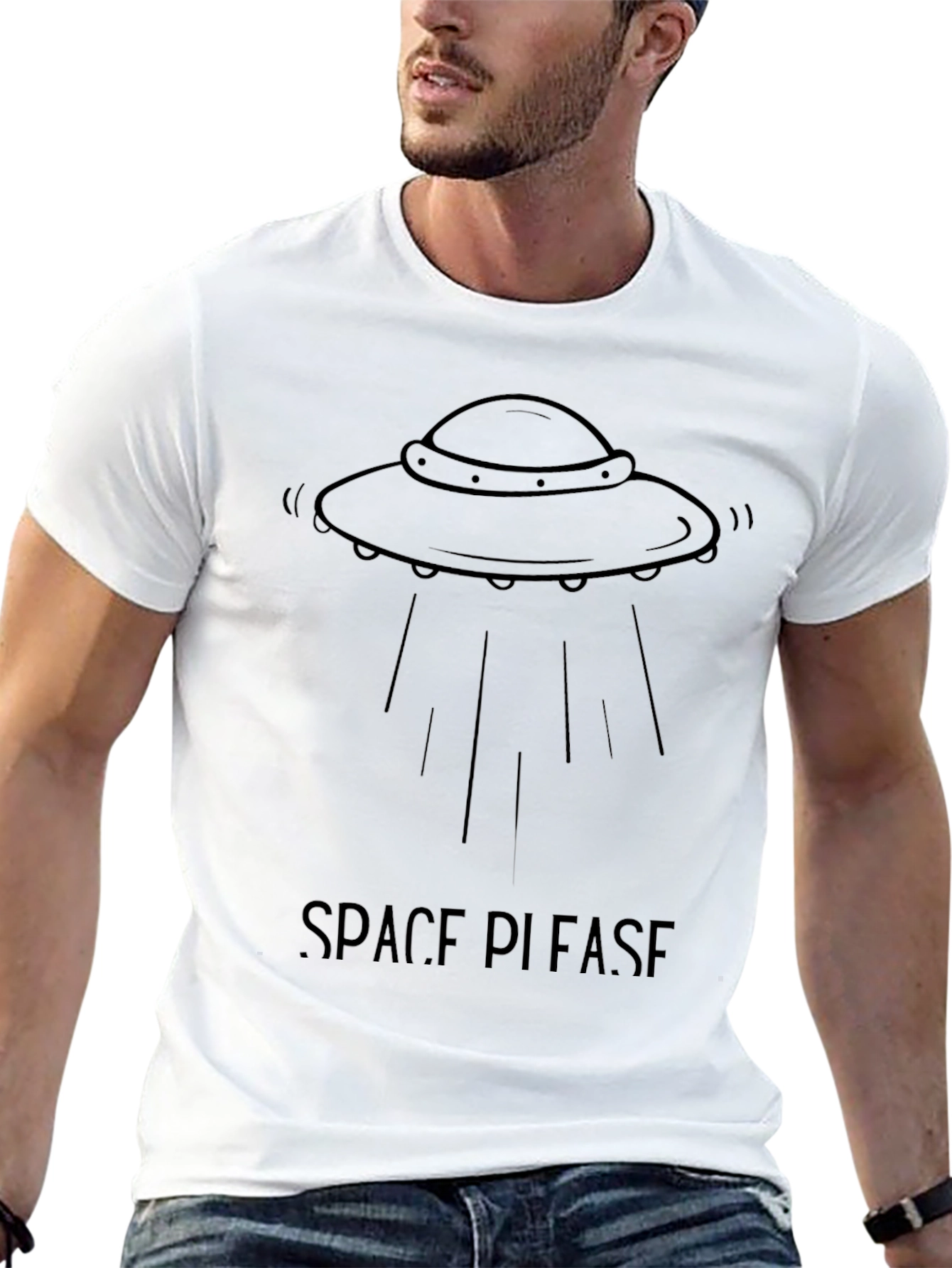 Space Please UFO Graphic T-Shirt