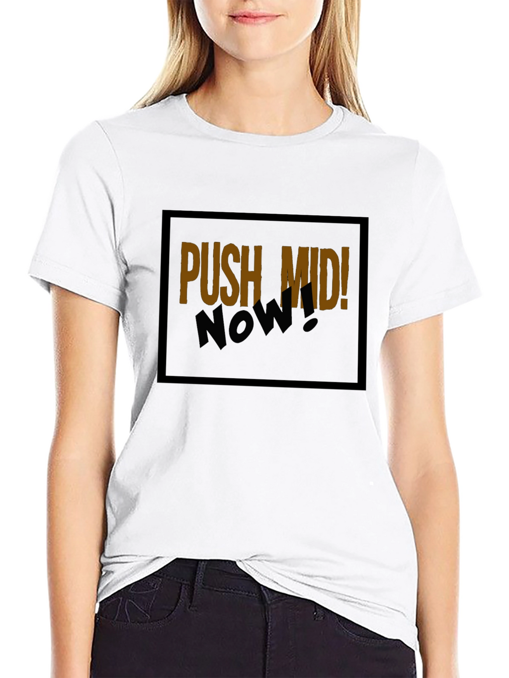 Push Mid Now! Graphic T-Shirt - Gamer Tee