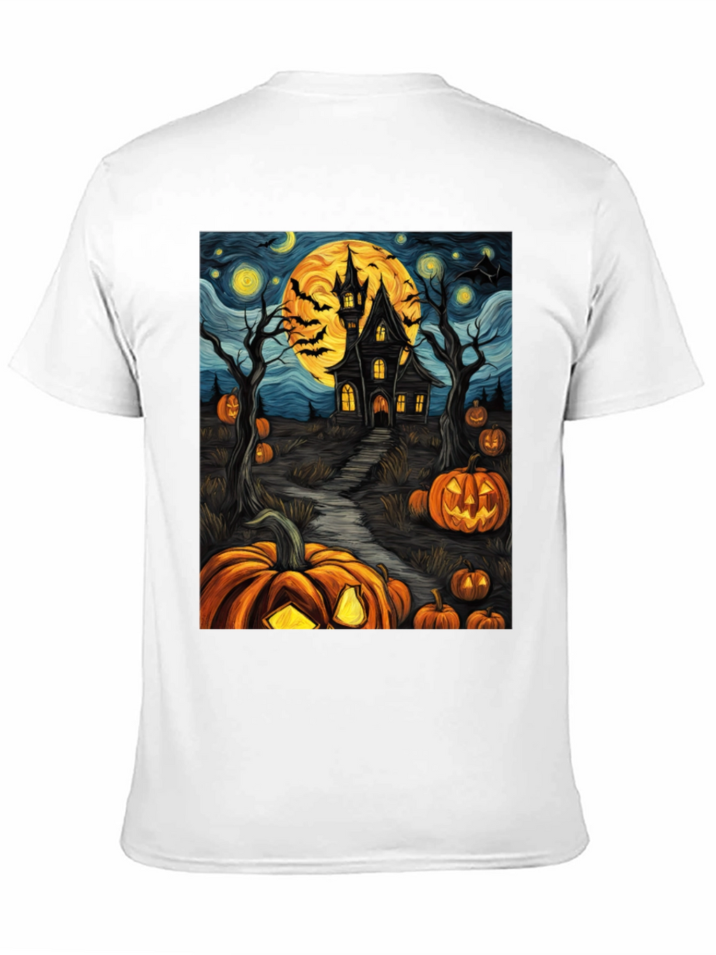 Halloween Haunted House Pumpkin T-Shirt