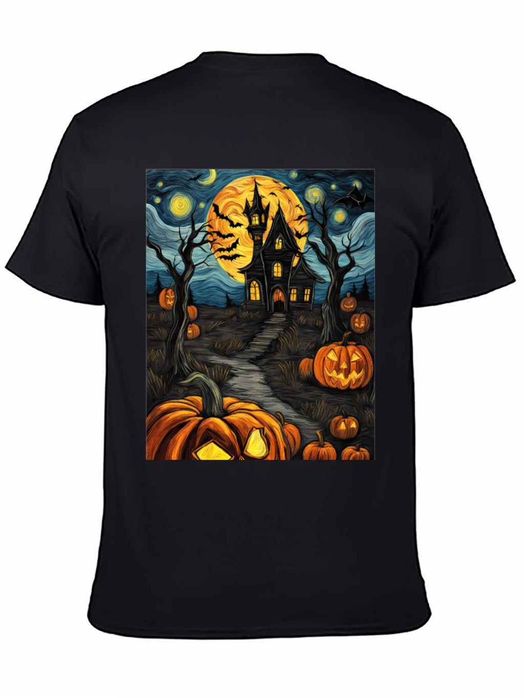 Halloween Haunted House Pumpkin T-Shirt