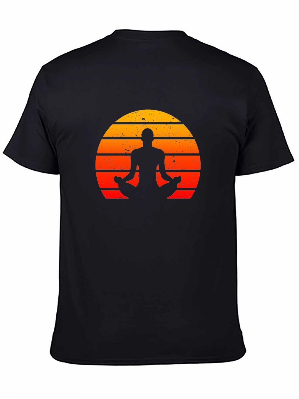 Yoga Silhouette Sunset Graphic T-Shirt