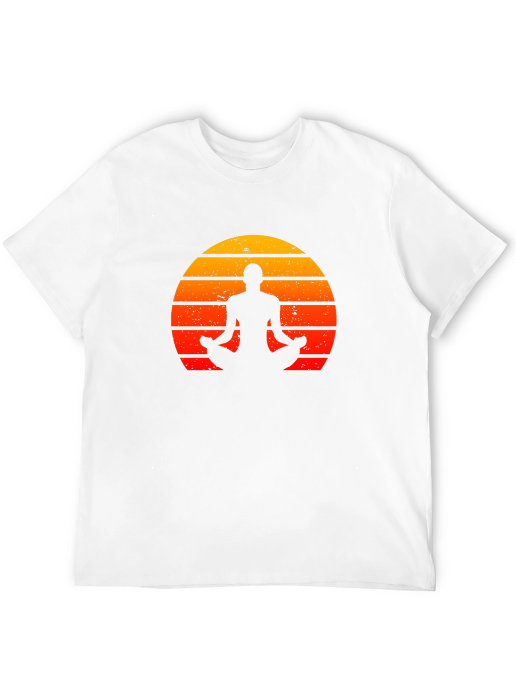 Yoga Silhouette Sunset Graphic T-Shirt