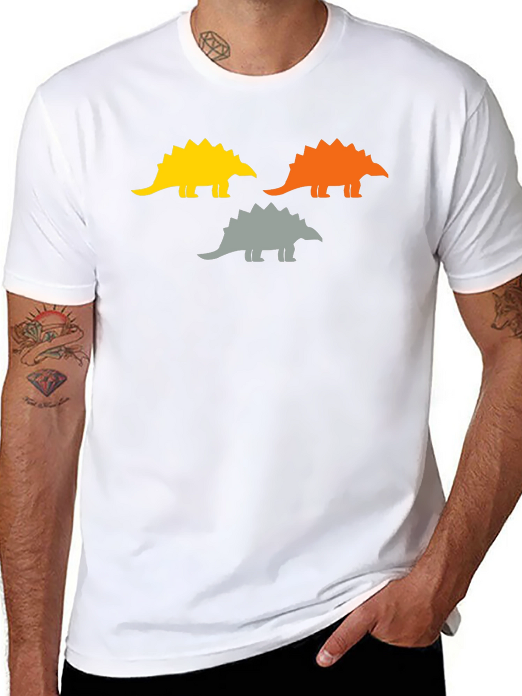 Dinosaur Trio Graphic Tee - Stylish & Unique