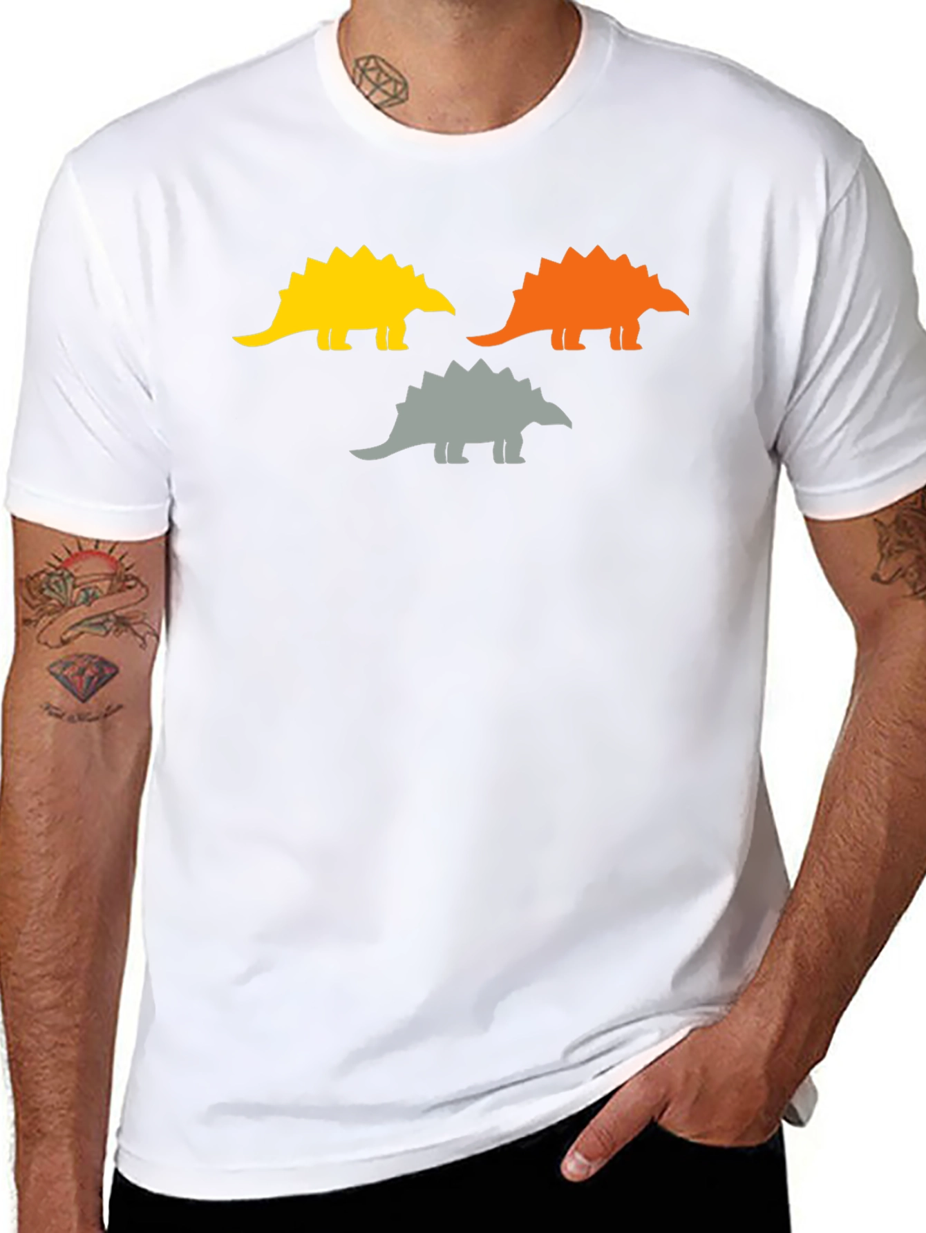 Dinosaur Trio Graphic Tee - Stylish & Unique