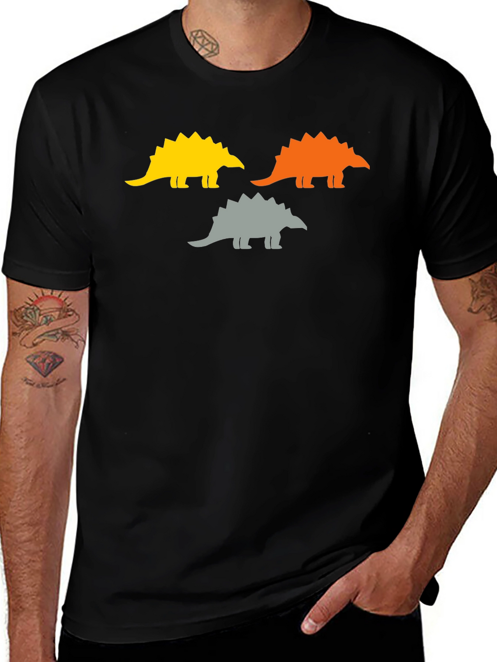 Dinosaur Trio Graphic Tee - Stylish & Unique