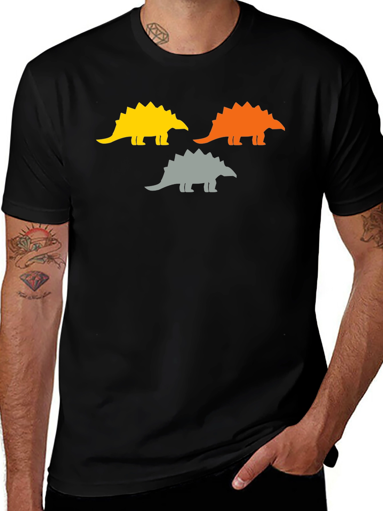 Dinosaur Trio Graphic Tee - Stylish & Unique