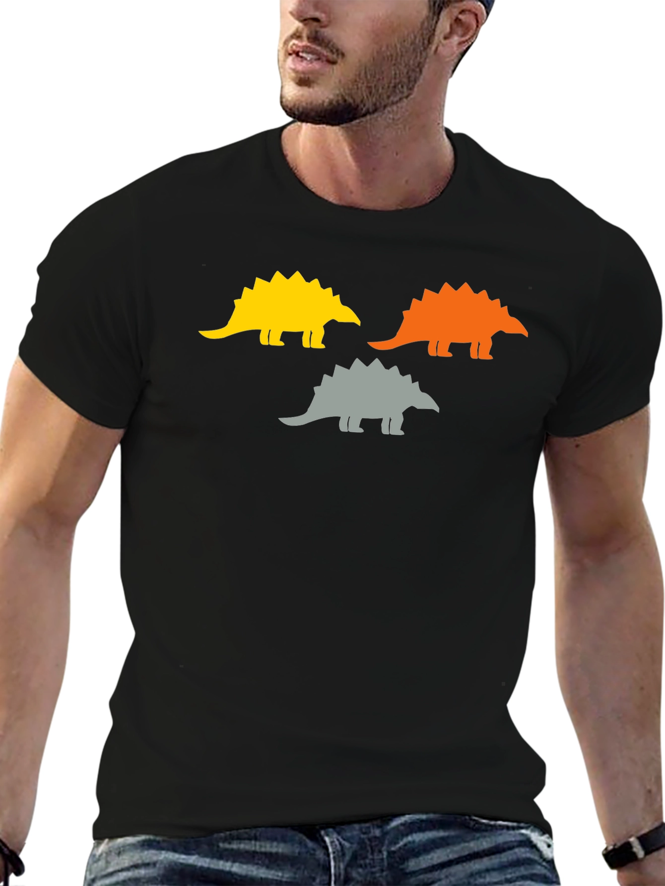 Dinosaur Trio Graphic Tee - Stylish & Unique