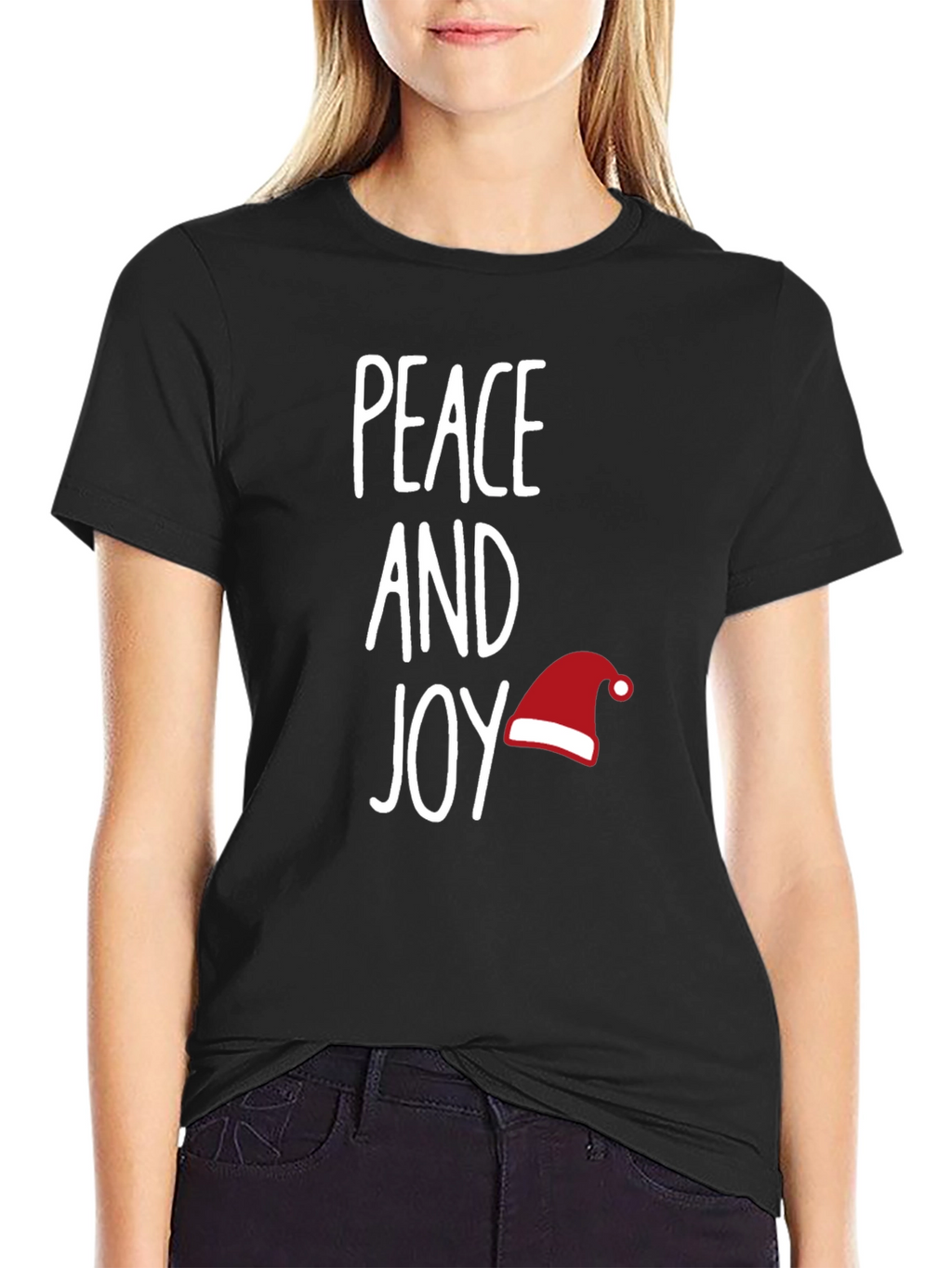 Peace and Joy Holiday Graphic T-Shirt