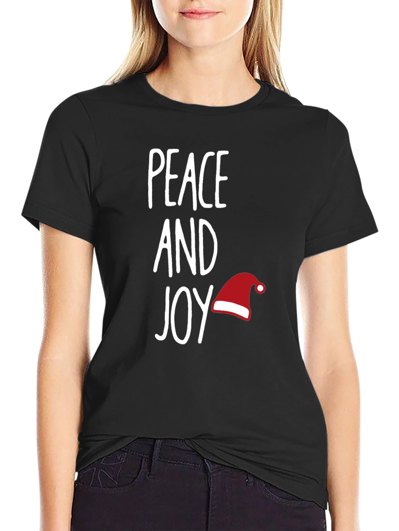 Peace and Joy Holiday Graphic T-Shirt