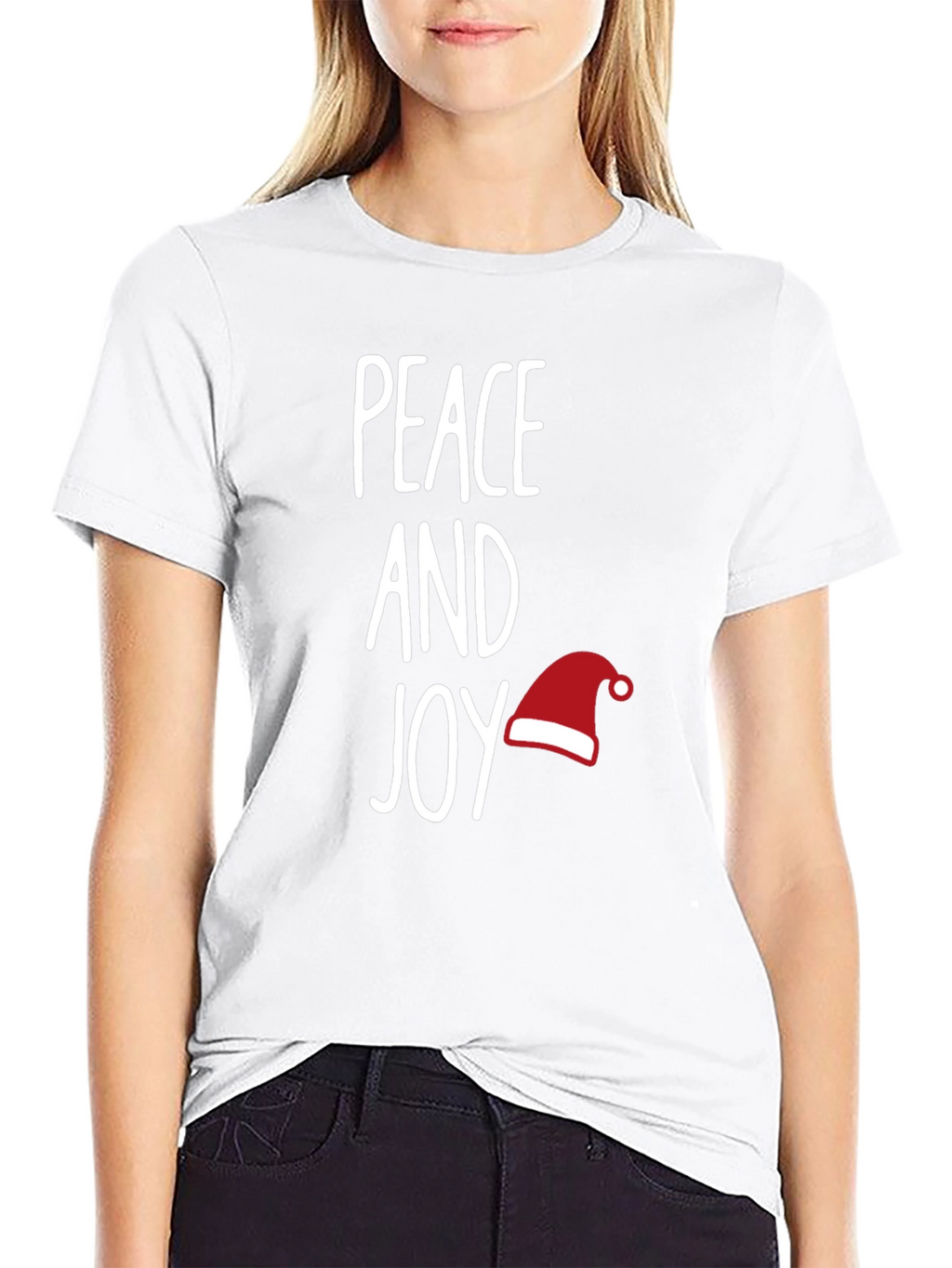Peace and Joy Holiday Graphic T-Shirt