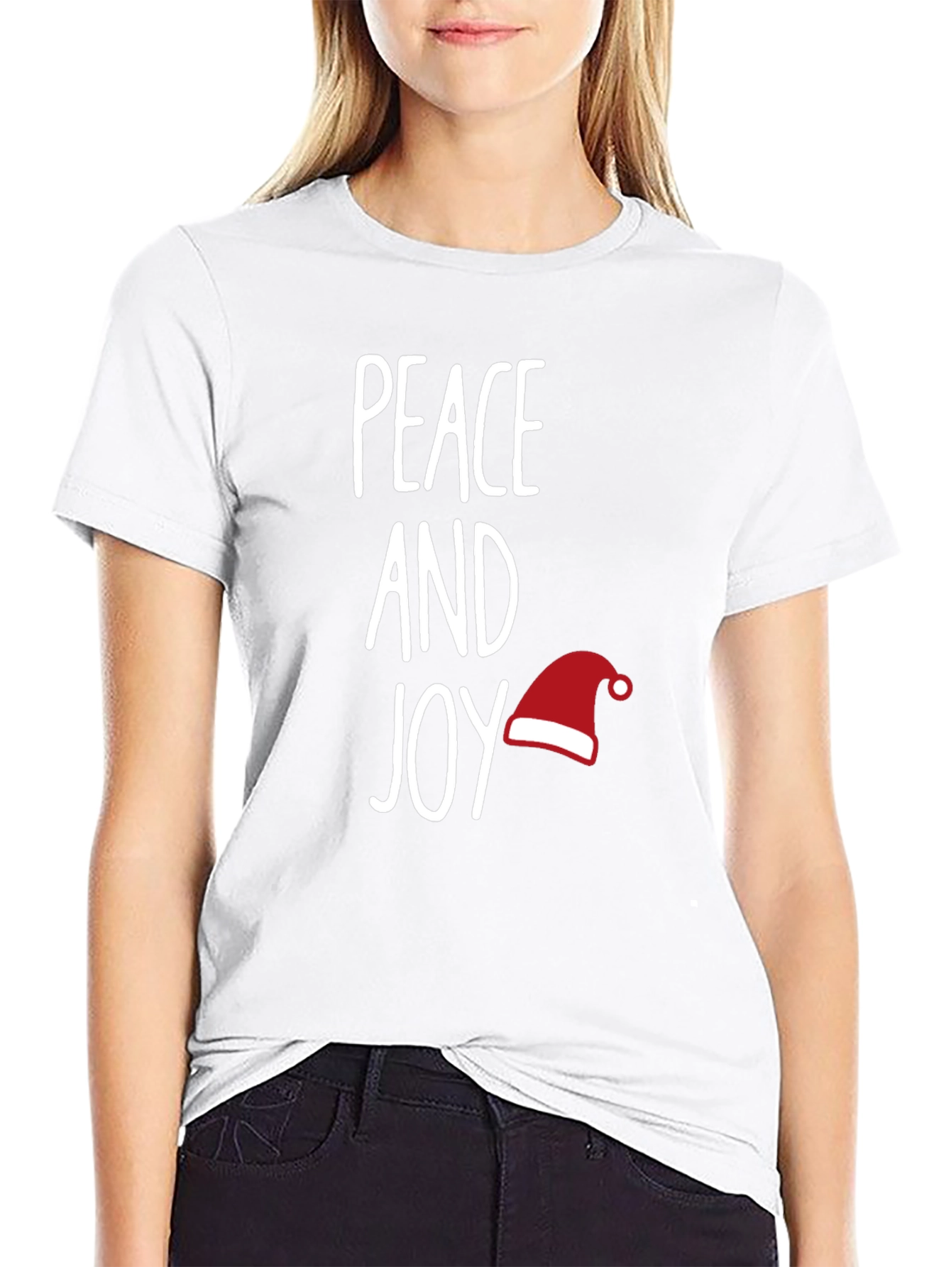 Peace and Joy Holiday Graphic T-Shirt