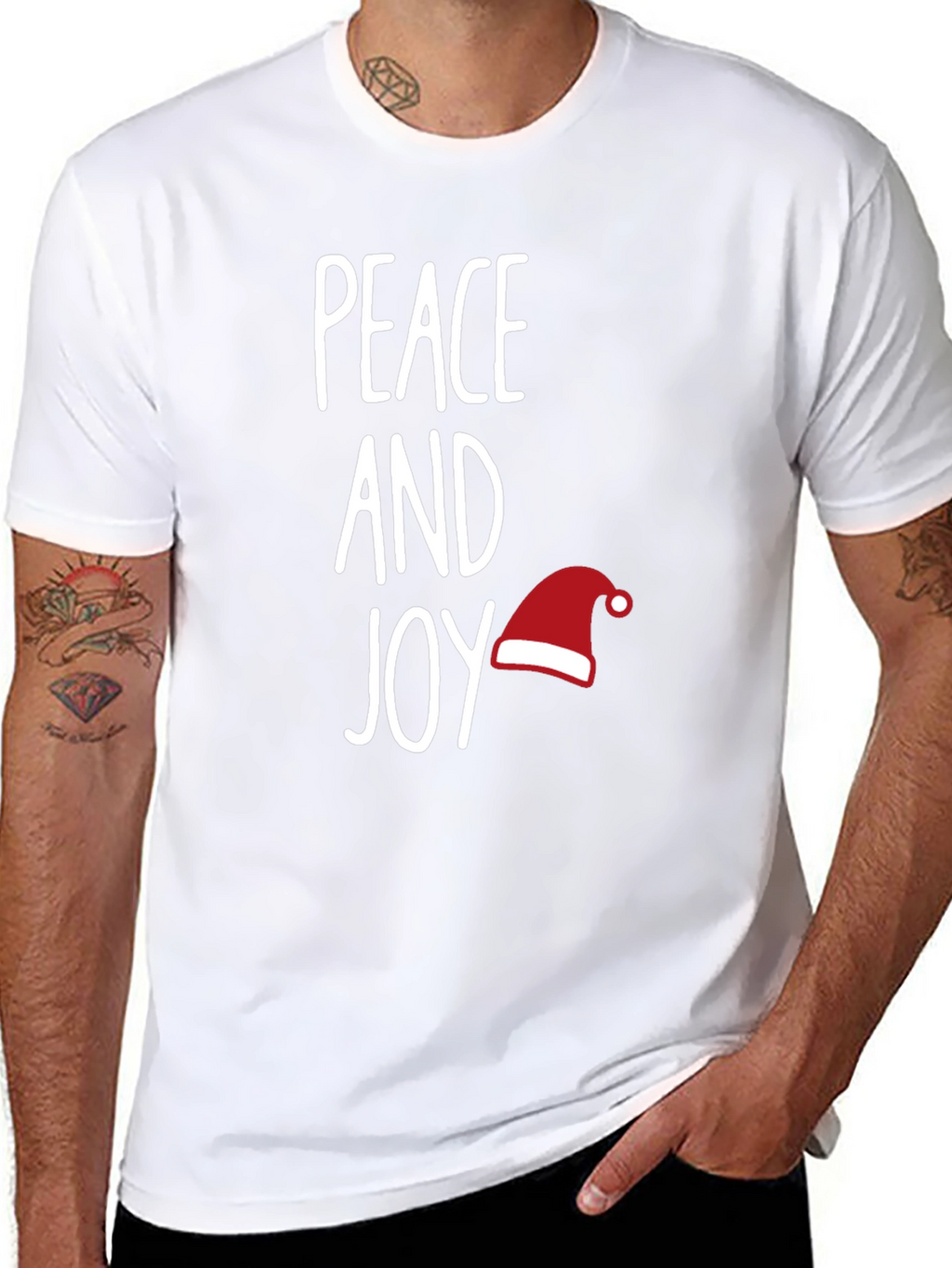Peace and Joy Holiday Graphic T-Shirt