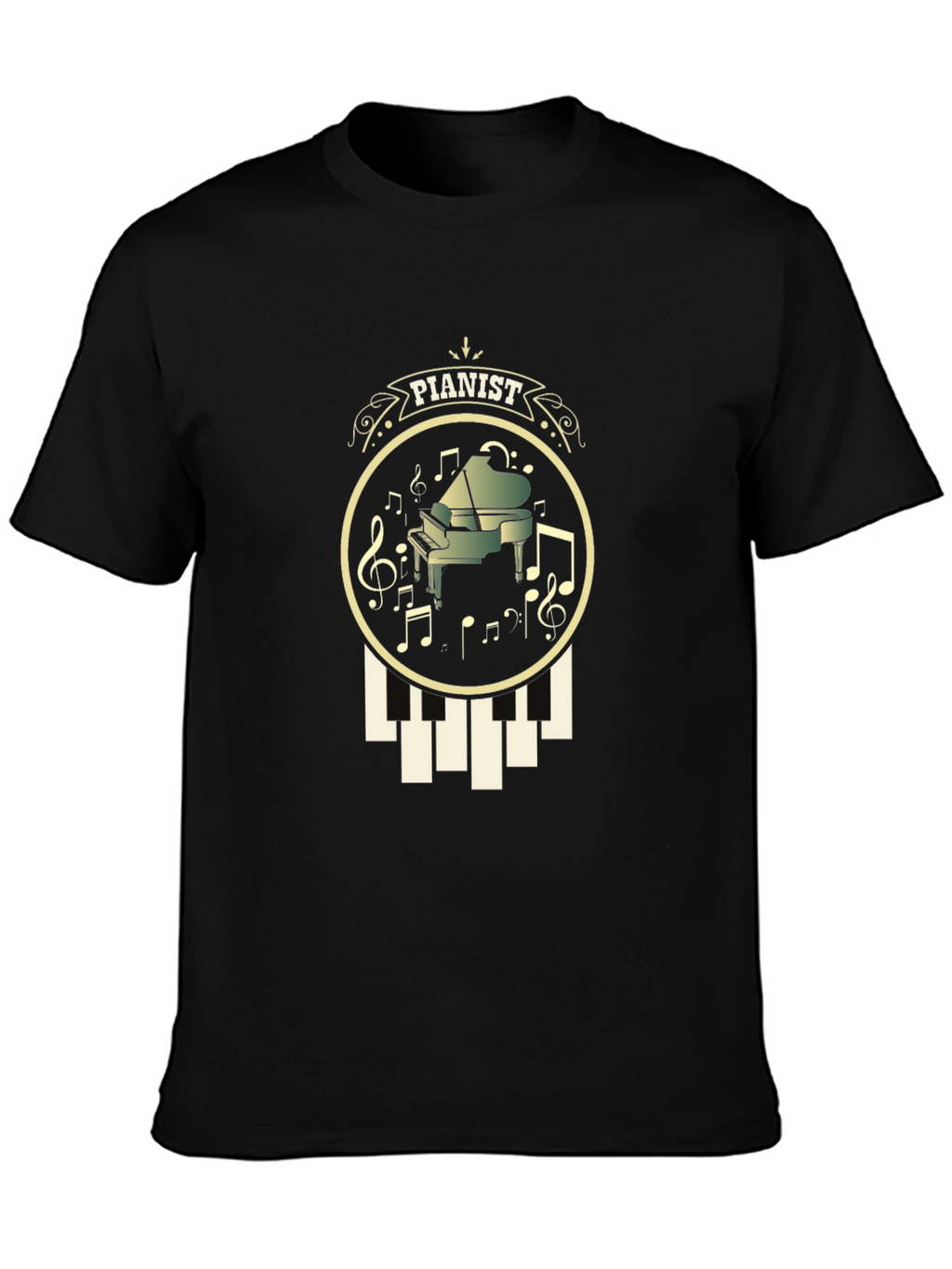 Pianist Graphic T-Shirt - Music Lover Tee